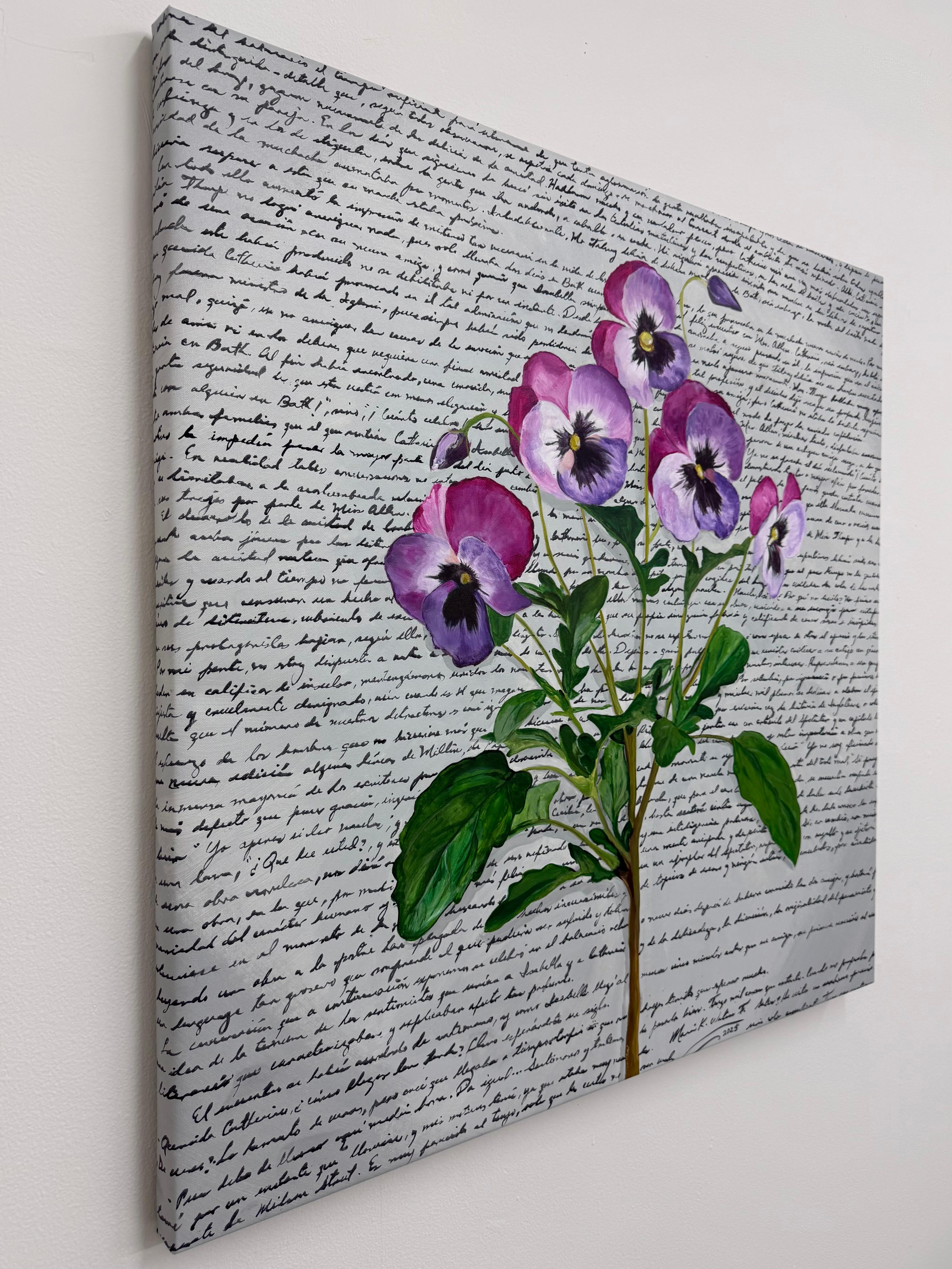 Magenta, peinture originale - Painting de Maria Karla Watson