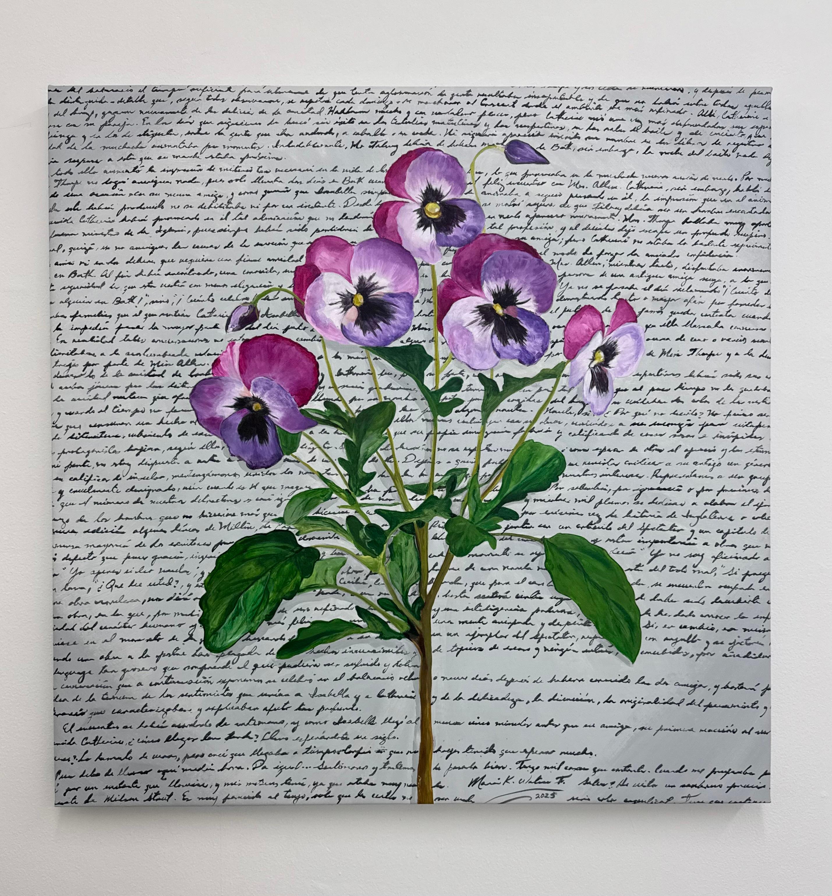 Magenta, peinture originale - Contemporain Painting par Maria Karla Watson