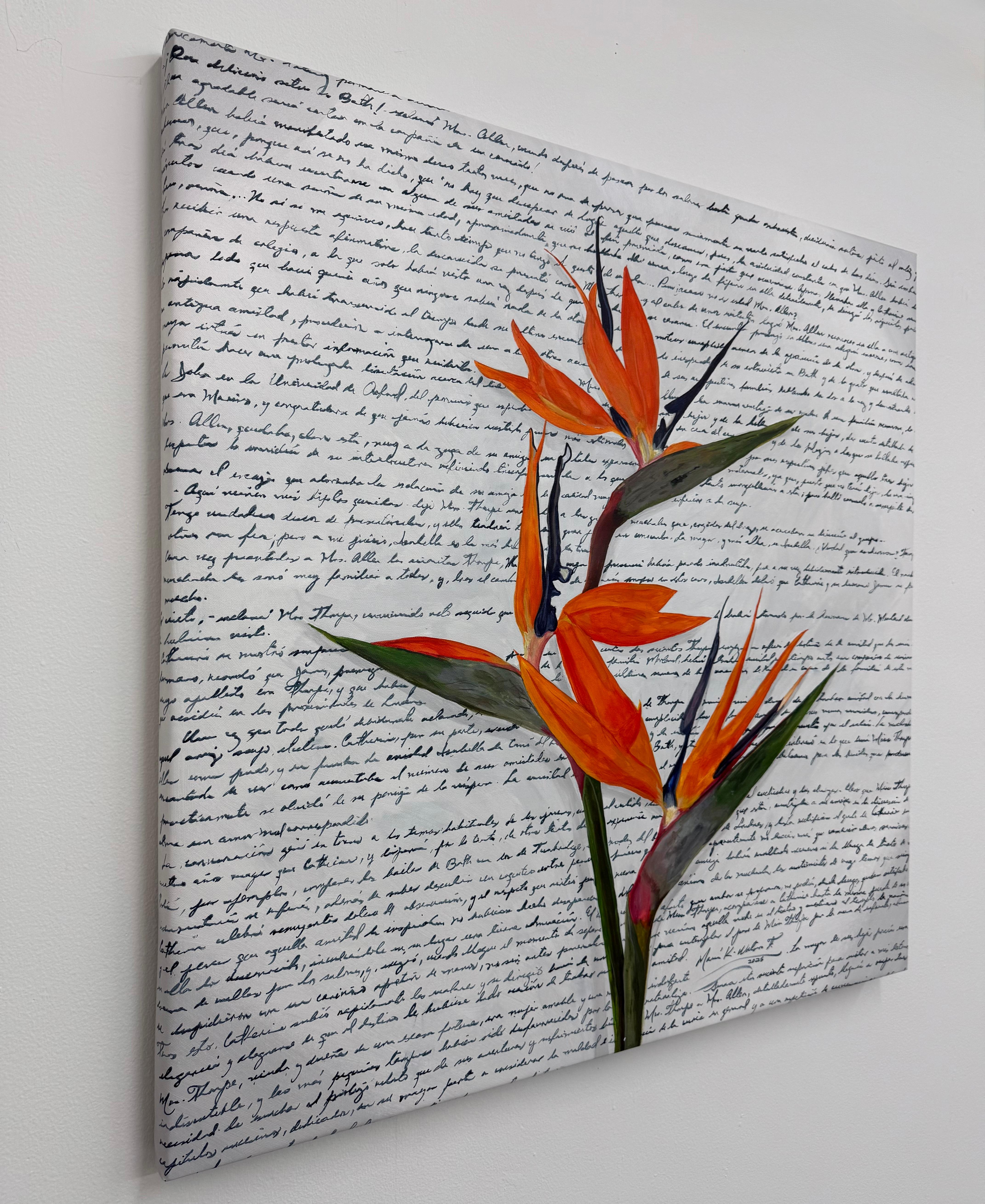 Paradiso, dipinto originale - Painting di Maria Karla Watson