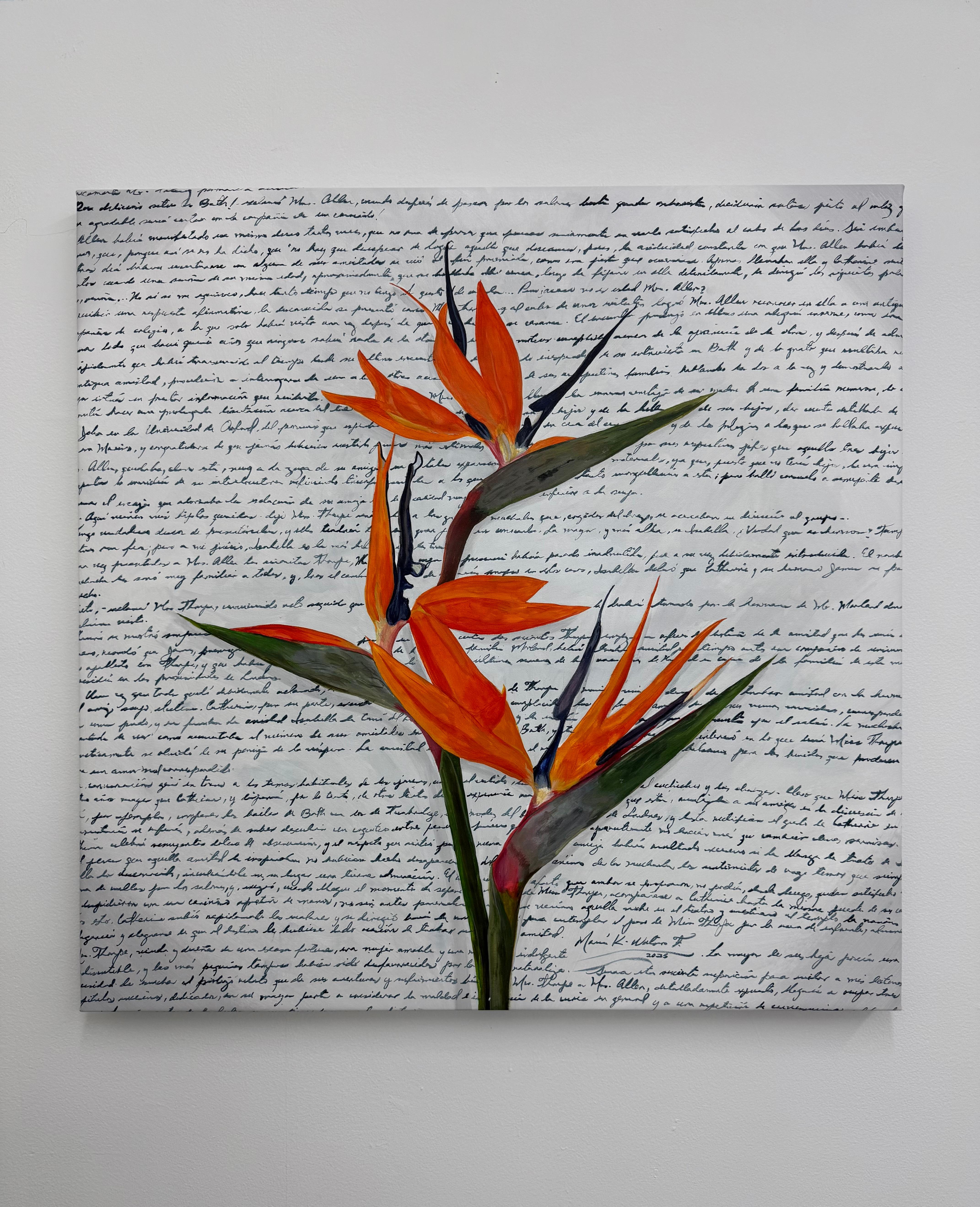 Paradiso, dipinto originale - Painting Contemporaneo di Maria Karla Watson