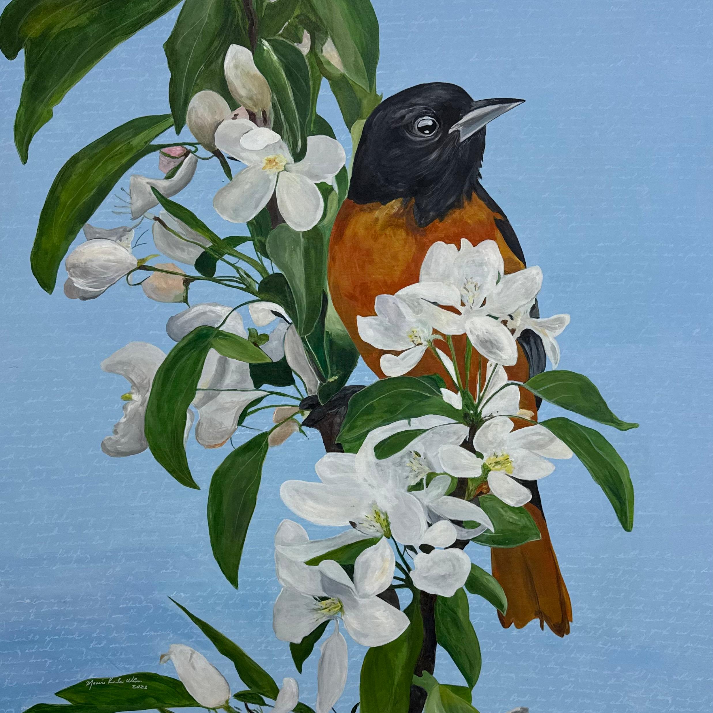 Animal Painting de Maria Karla Watson - Primavera, Pintura original