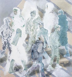 Junction - 21st Century Contemporary Impressionism Urban Oil Painting