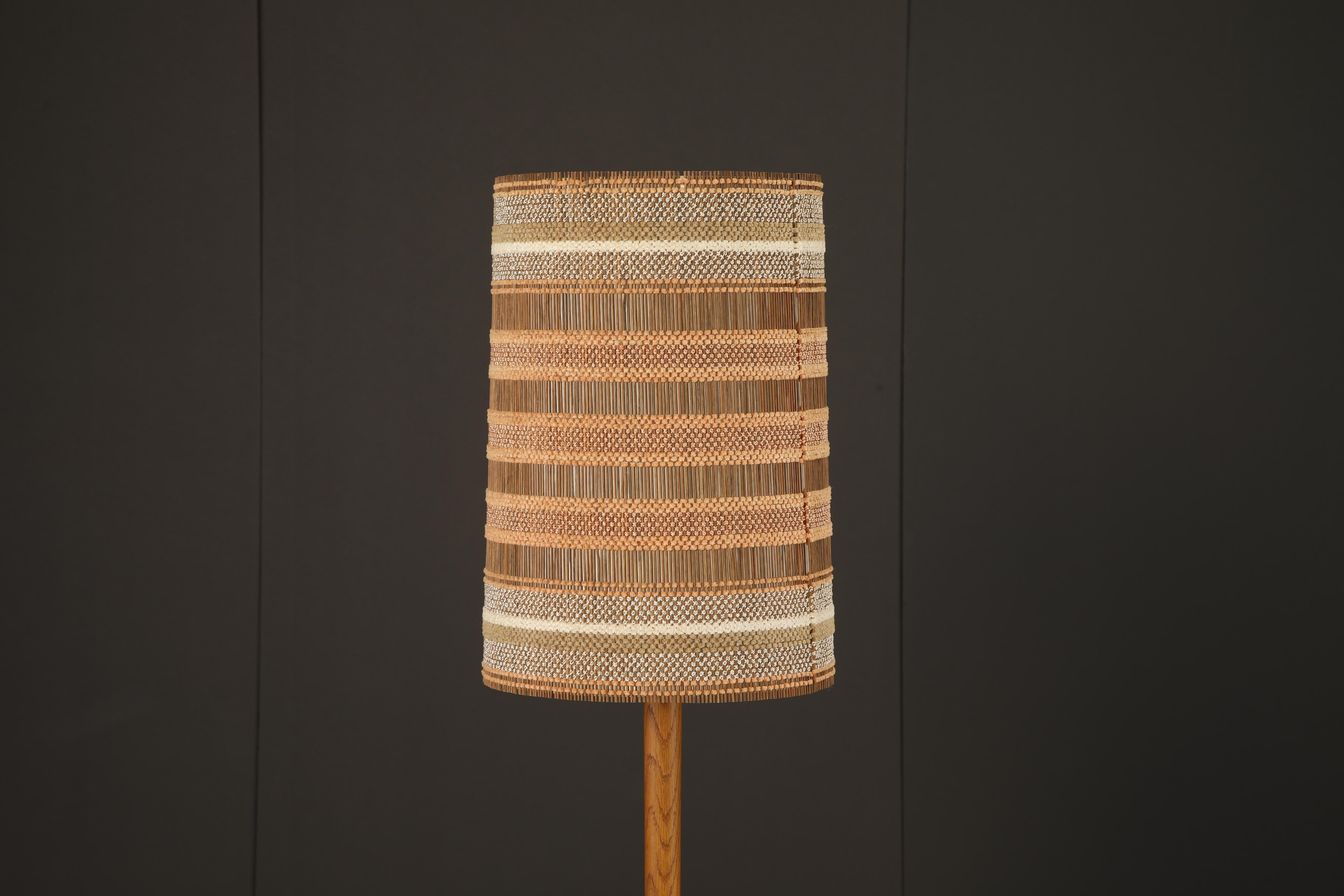 Mid-Century Modern Maria Kipp California Organic Modern Lampshade in Soft Copper and Cream, 1960s For Sale
