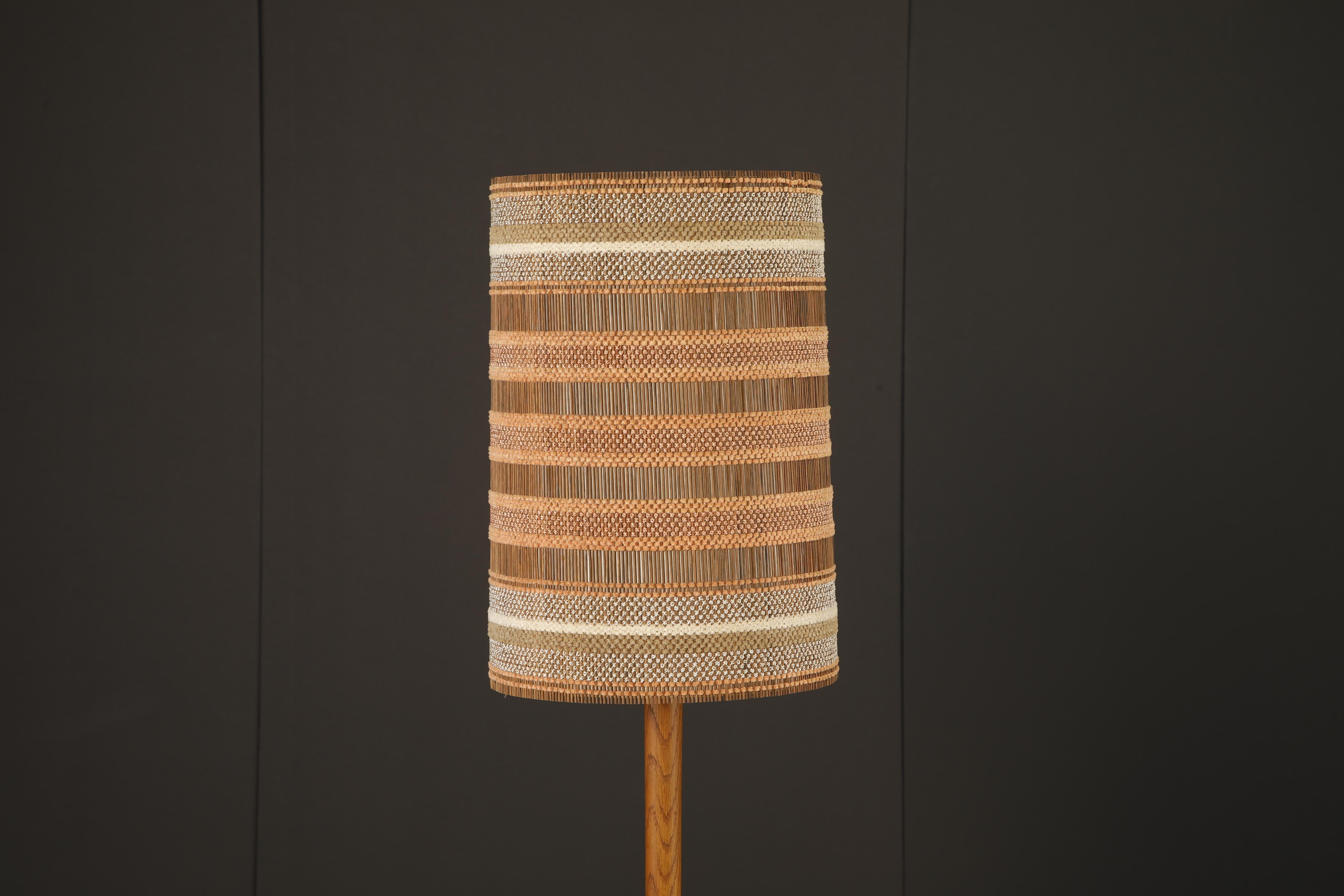 American Maria Kipp California Organic Modern Lampshade in Soft Copper and Cream, 1960s For Sale