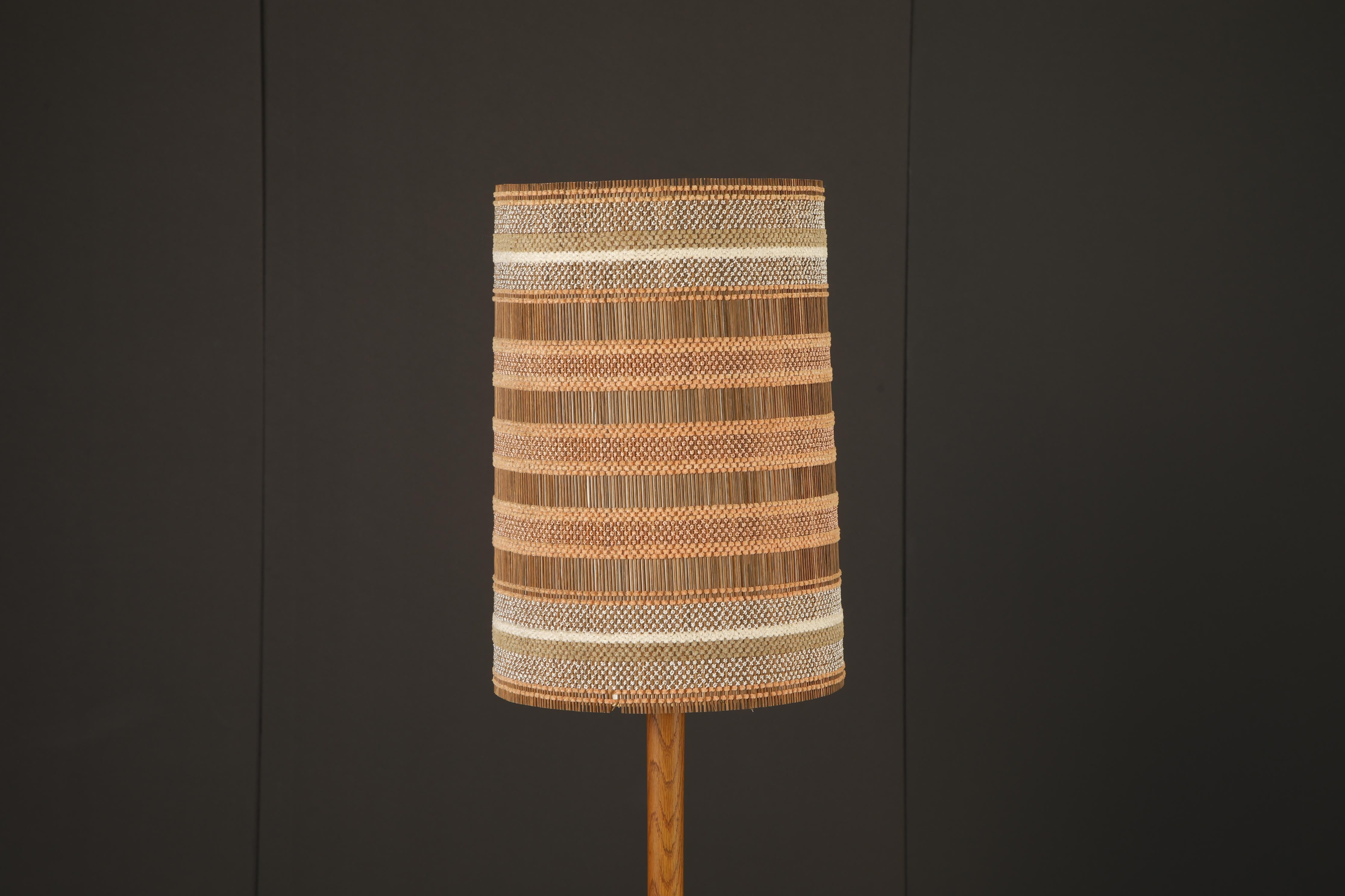 Maria Kipp California Organic Modern Lampshade in Soft Copper and Cream, 1960s In Good Condition For Sale In Los Angeles, CA