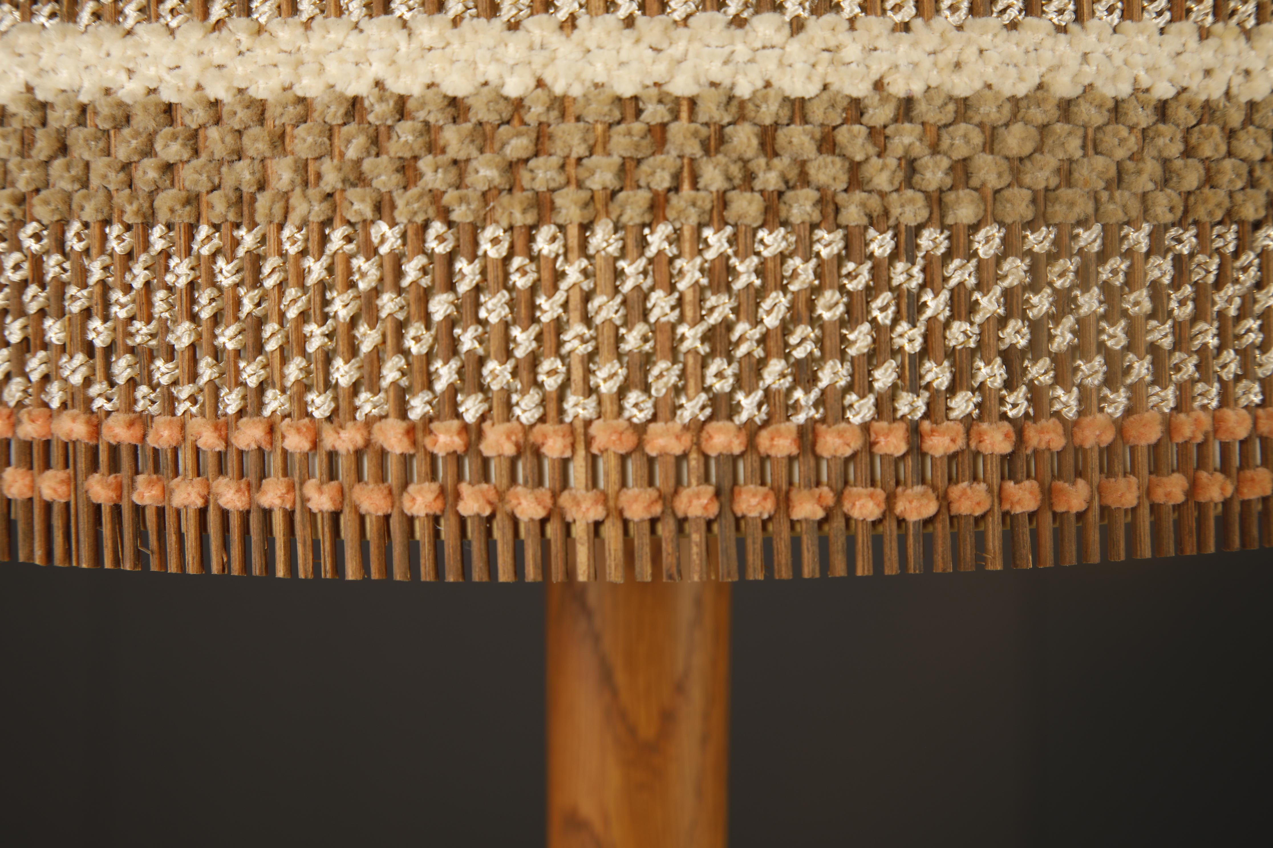 Maria Kipp California Organic Modern Lampshade in Soft Copper and Cream, 1960s For Sale 1