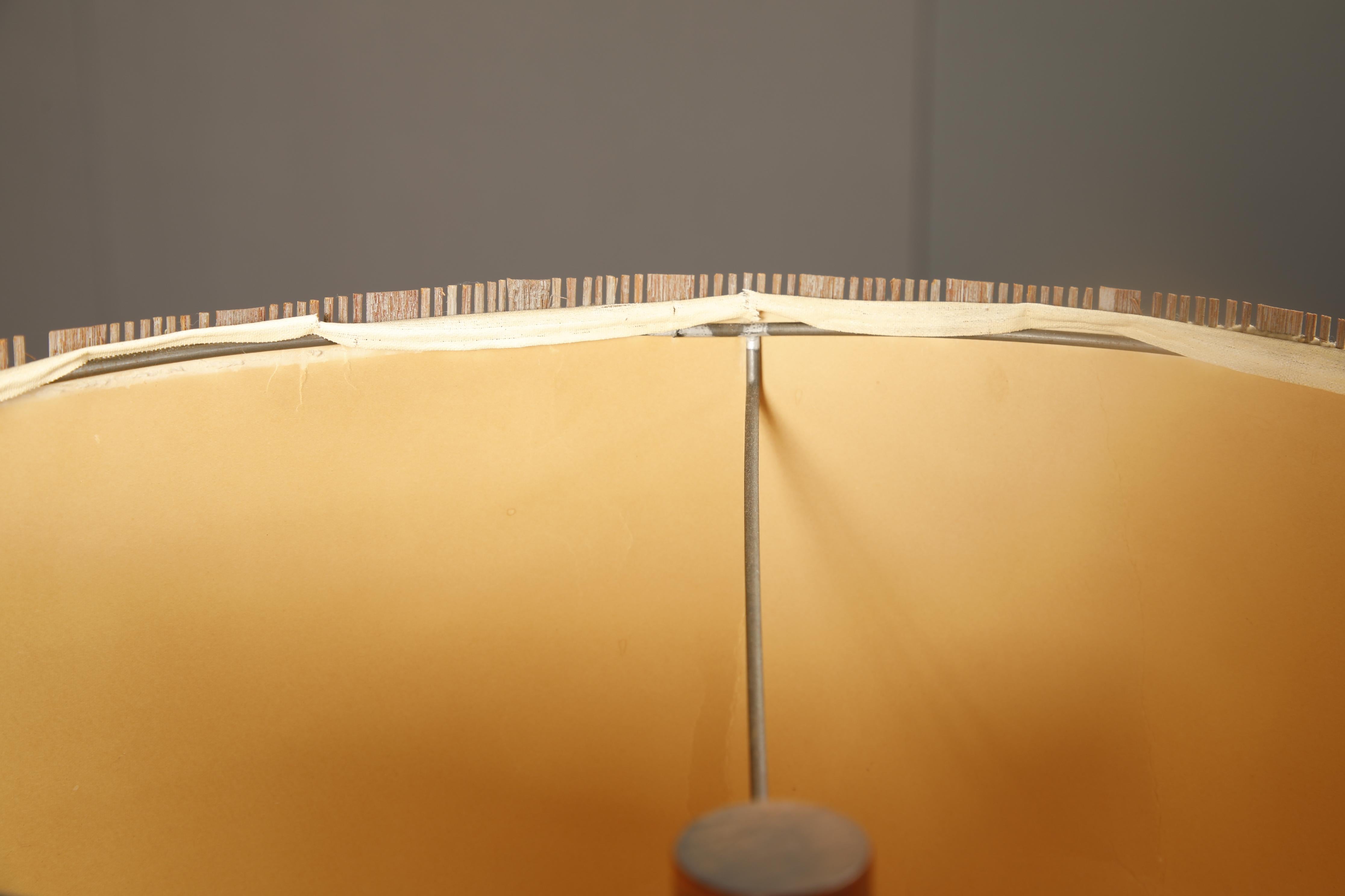 Abat-jour en damier naturel et or pâle, moderne du milieu du siècle dernier, 1960s en vente 3