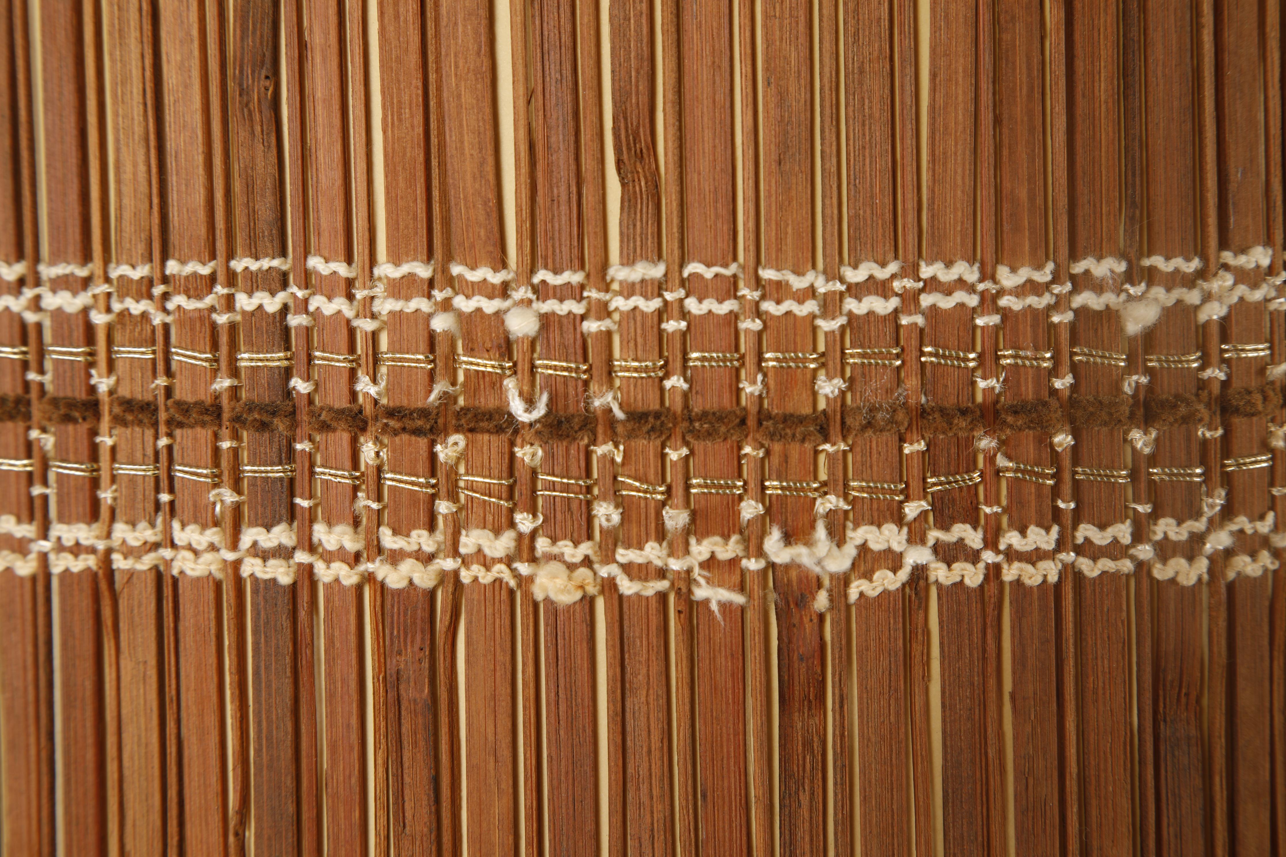 Maria Kipp Mid-Century Organic Modern Natural Reed Woven Lampshade, 1960s For Sale 3