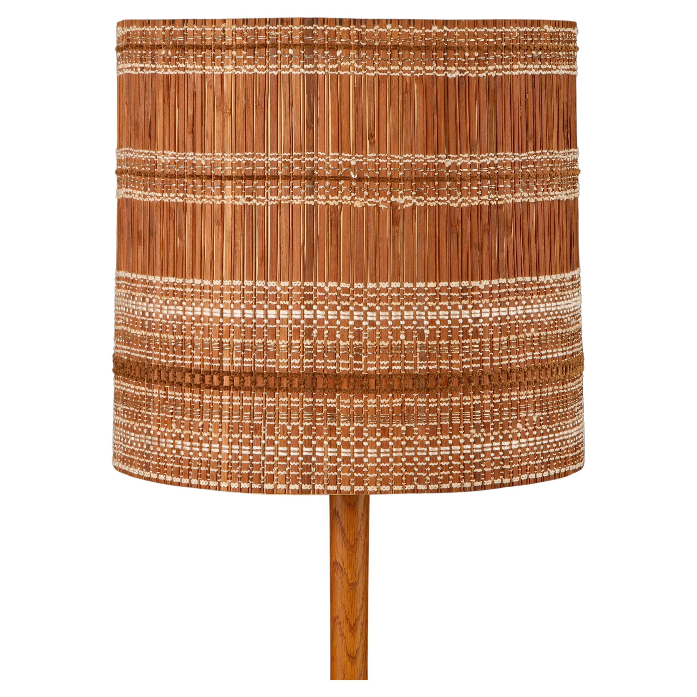 Abat-jour en roseau tressé moderne organique du milieu du siècle de Maria Kipp, 1960s