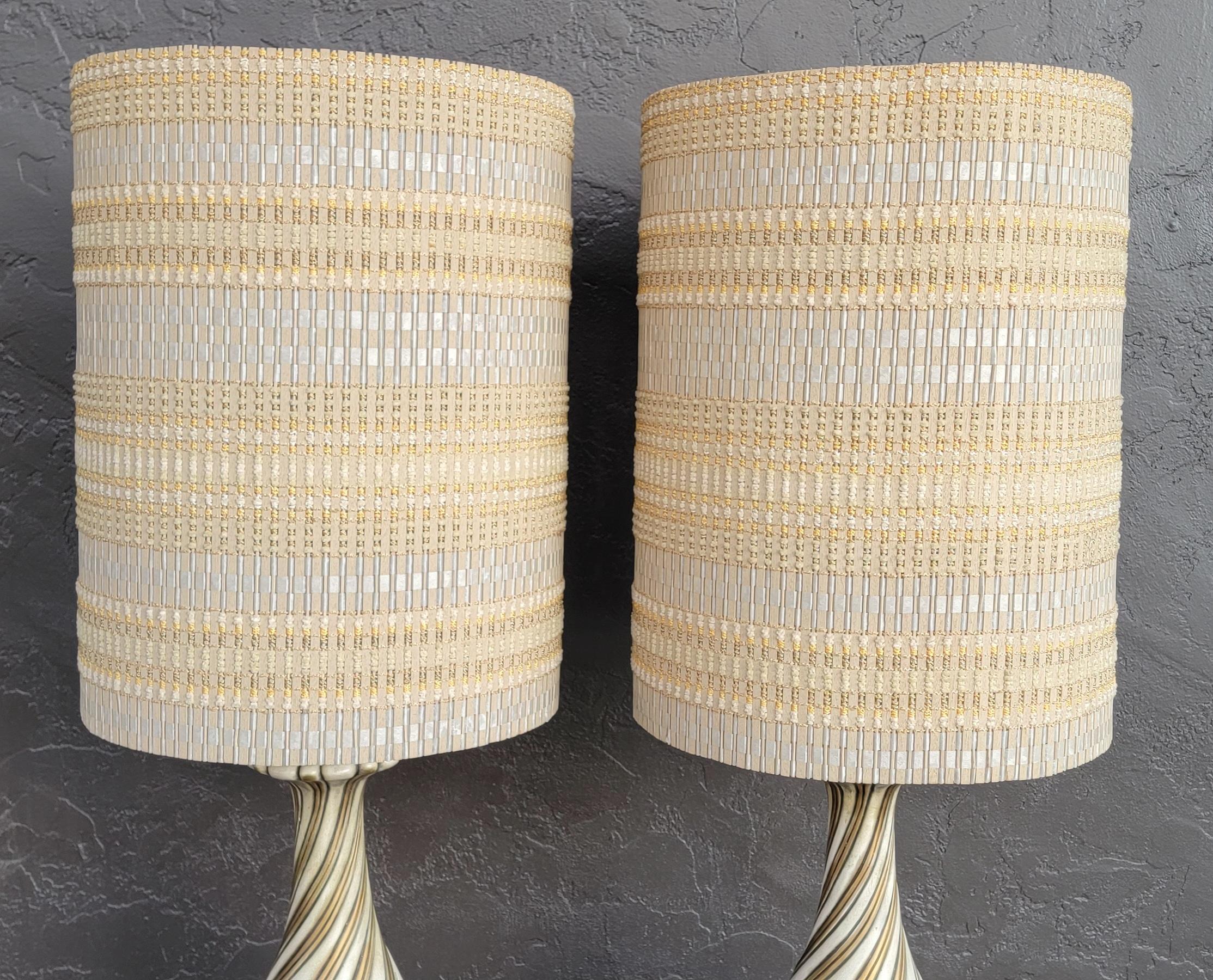 Mid-Century Modern Maria Kipp Table Lamps Pair