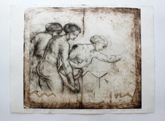 The Three Graces - Contemporary art, Figurative print, Old masters inspired