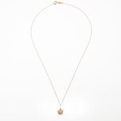 Maria Kotsoni Collana contemporanea con cuore spinoso in oro 18k e diamanti bianchi