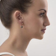 Maria Kotsoni, Contemporary 18K Yellow Black Gold Morning Star Ear Jackets/Studs