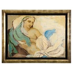 Maria Lagorio, Female Nude, Oil on Canvas, France, 1930s