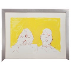 Maria Lassnig „Double Self Portrait“ Siebdruck