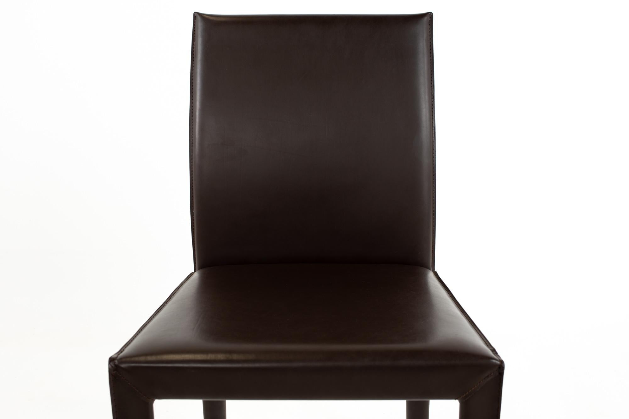 Maria Lee Leather Dining Chairs, Set of 10 3