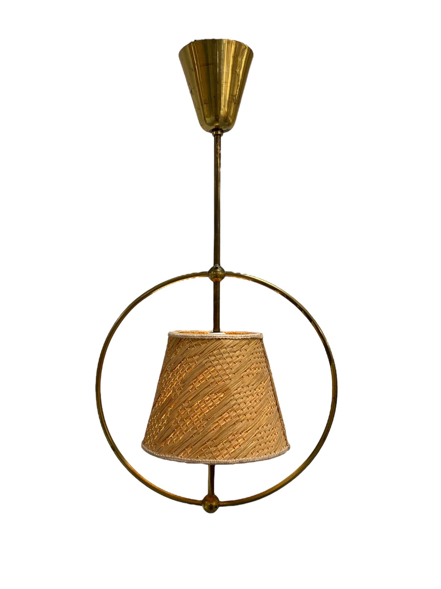 Scandinavian Modern A Maria Lindeman Ceiling Lamp Model. 50591, 1950s For Sale