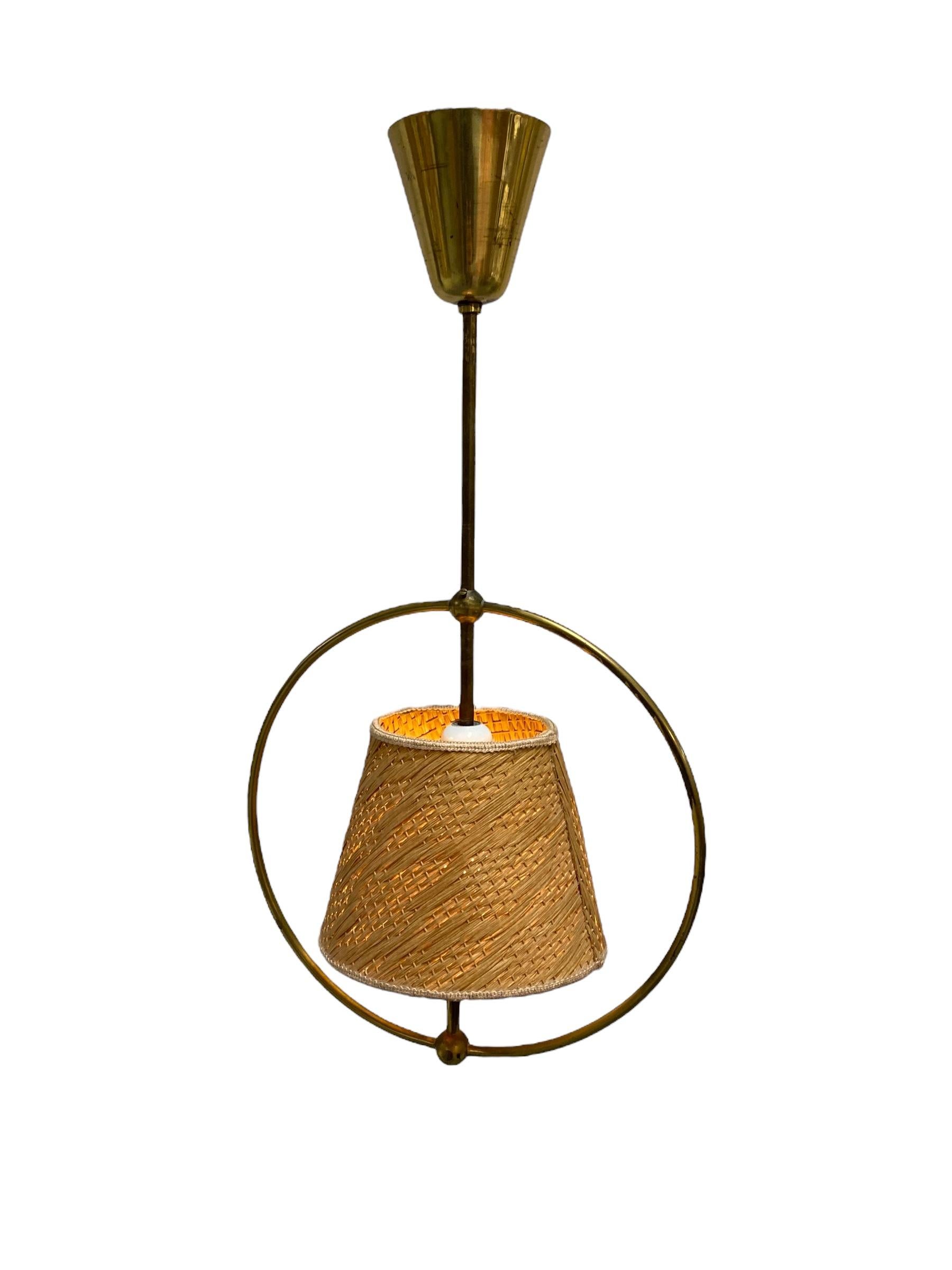 Finnish A Maria Lindeman Ceiling Lamp Model. 50591, 1950s For Sale