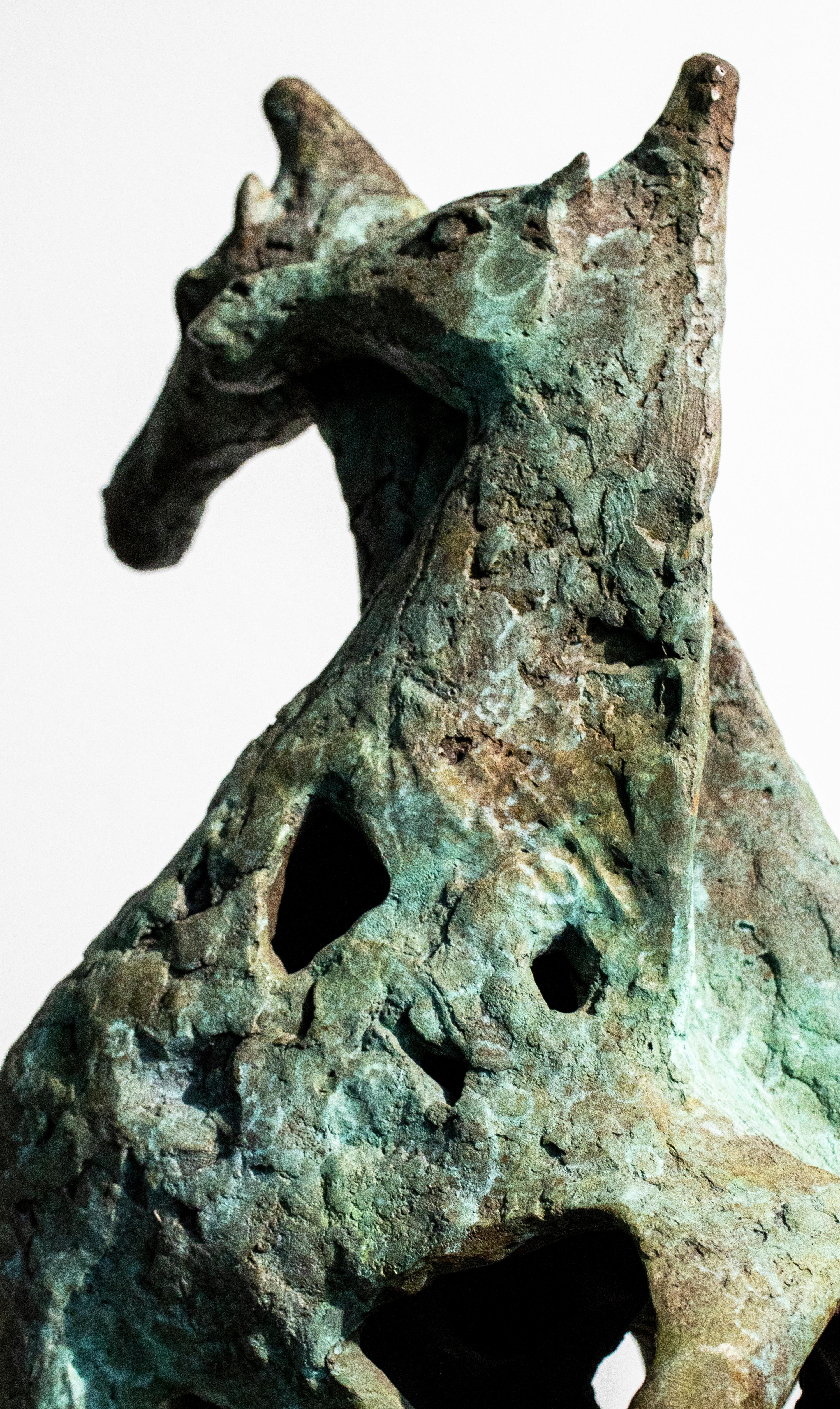Maria Luisa Campoy Modernist Bronze Horse Sculpture 5