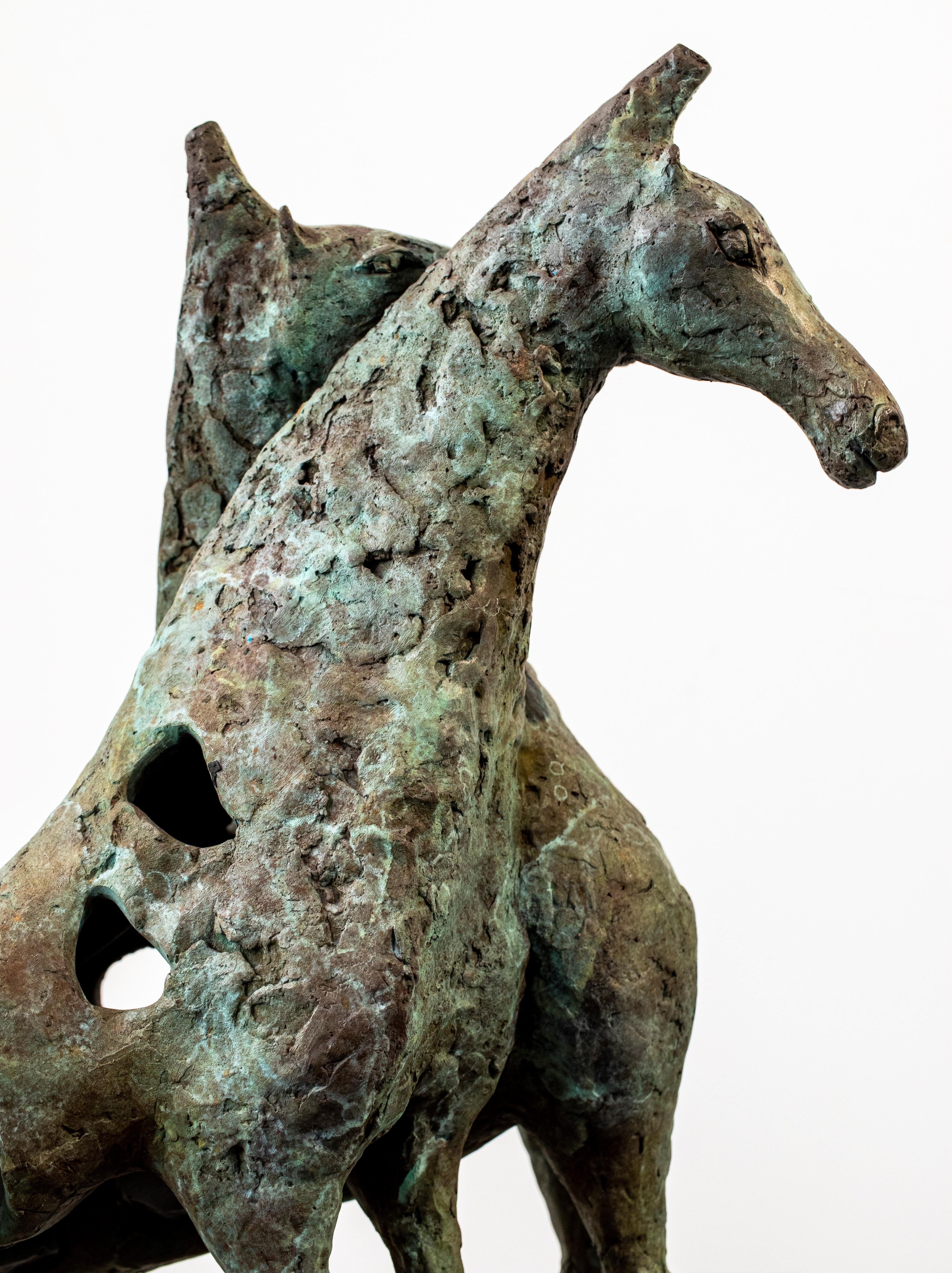 Maria Luisa Campoy Modernist Bronze Horse Sculpture 1