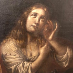 Marie-Madeleine pénitente Peinture italienne du XVIIe siècle de l'école lombarde