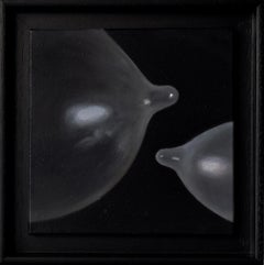 Bubble Gum Condom Balloons Still Life Oil Painting with Transparent Forms