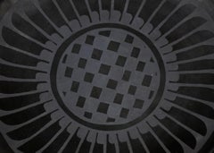 Maria Martinez, San Ildefonso Pueblo Pottery Plate, Signed "Marie and Santana"