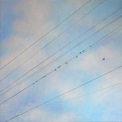 Blue sky oil painting Celestial Symphony Fine art Music Philosophy Conceptual