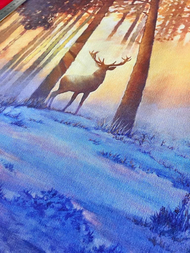 Forest Spirit print on canvas Christmas gift - Print by Maria Matveyeva