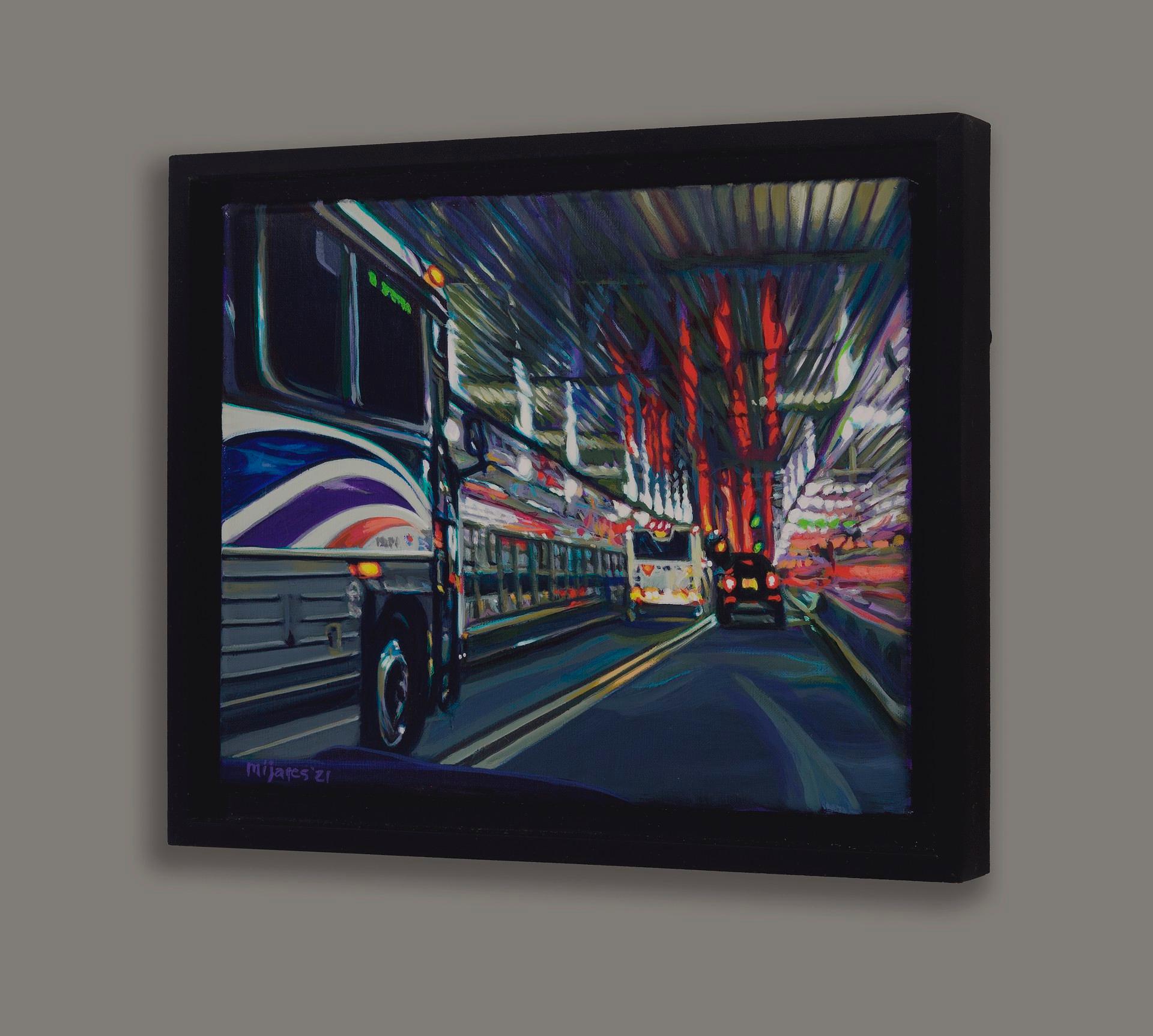 Lincoln-Tunnel (Bus) – Painting von Maria Mijares