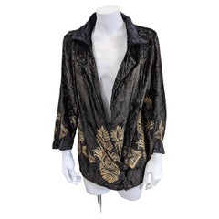 Maria Monaci Gallenga Veste en velours noir des années 1920