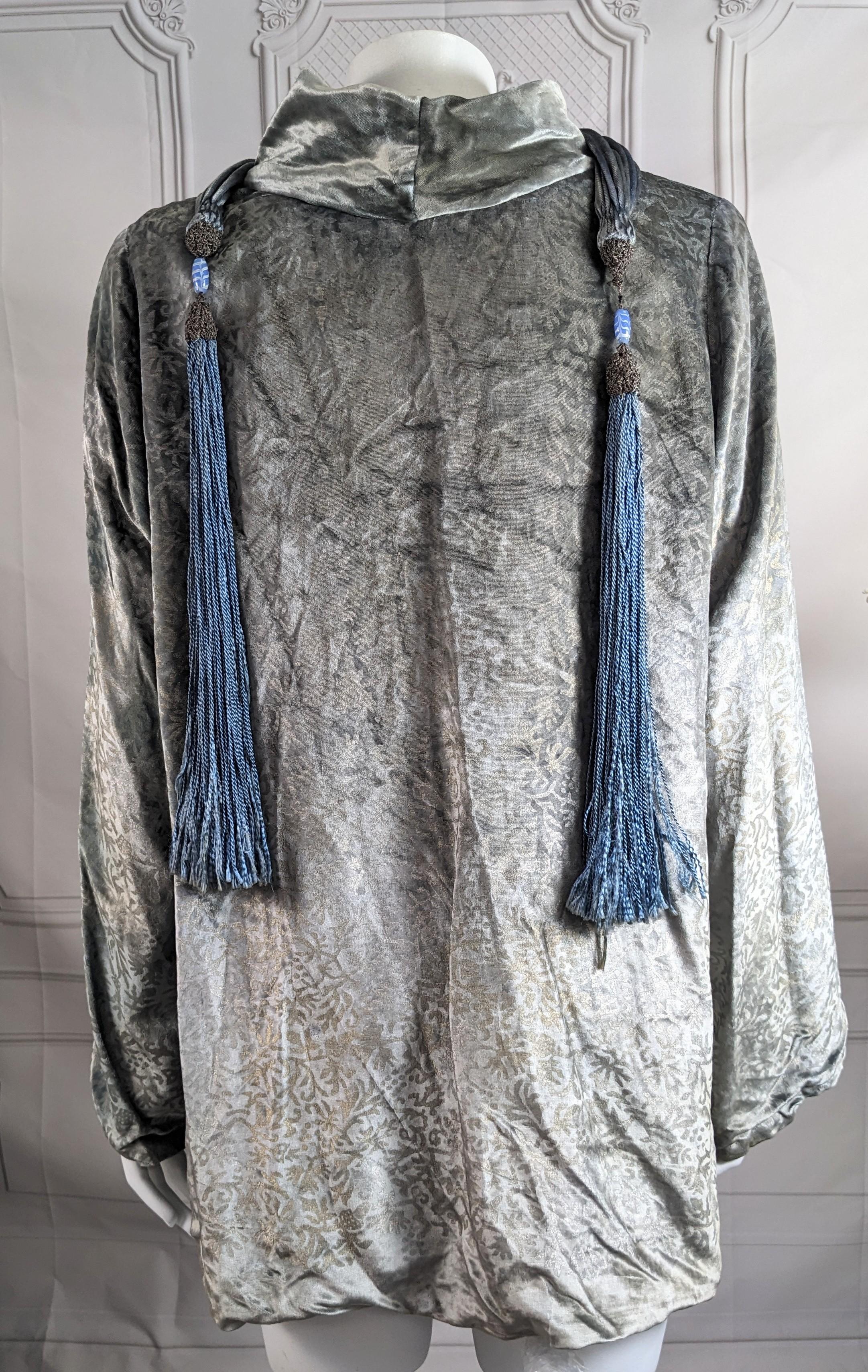 Chaqueta de noche de terciopelo Maria Monaci Gallenga, años 20 en venta 2