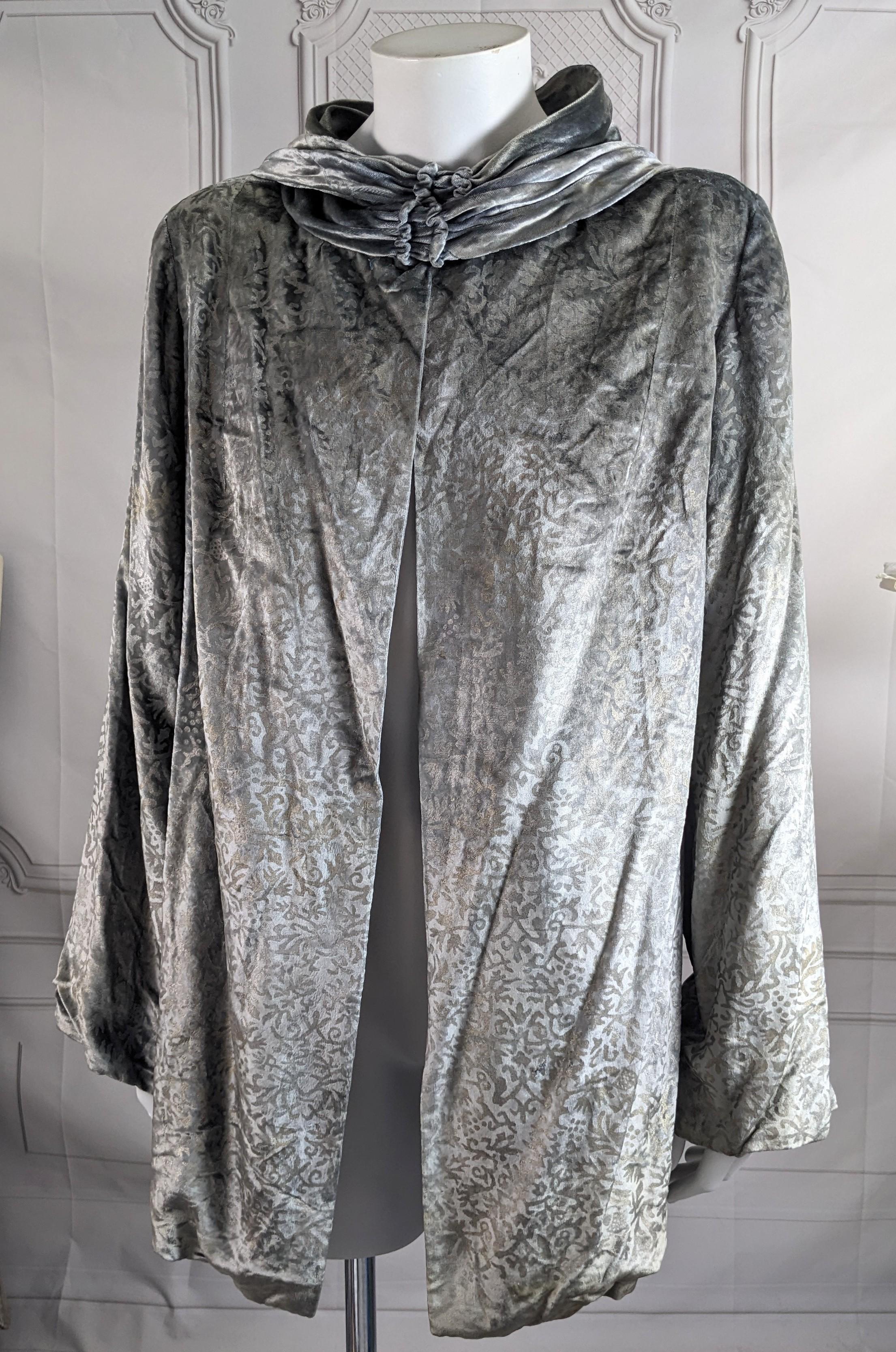 Chaqueta de noche de terciopelo Maria Monaci Gallenga, años 20 en venta 3