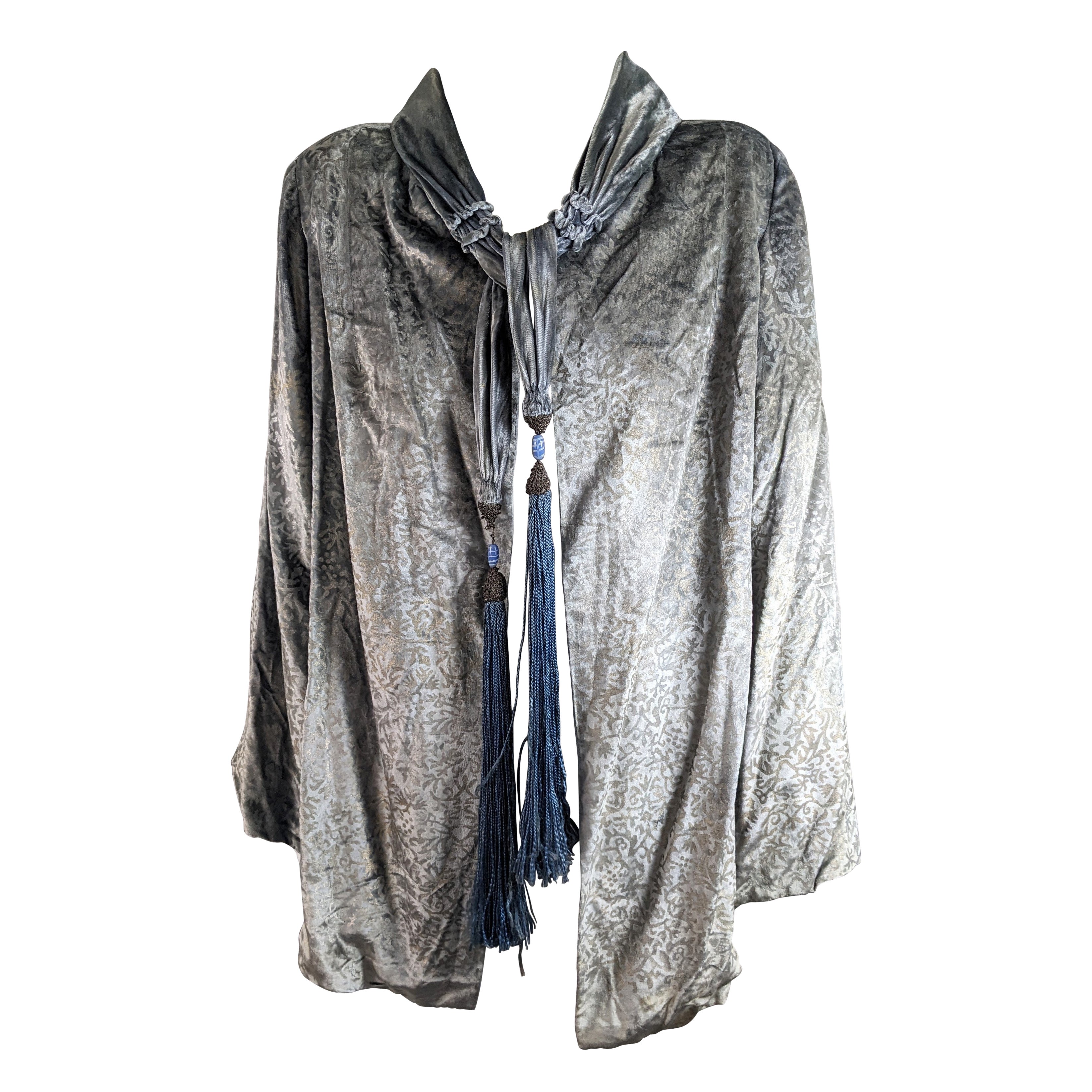 Maria Monaci Gallenga Abendjacke aus Samt, 1920er Jahre