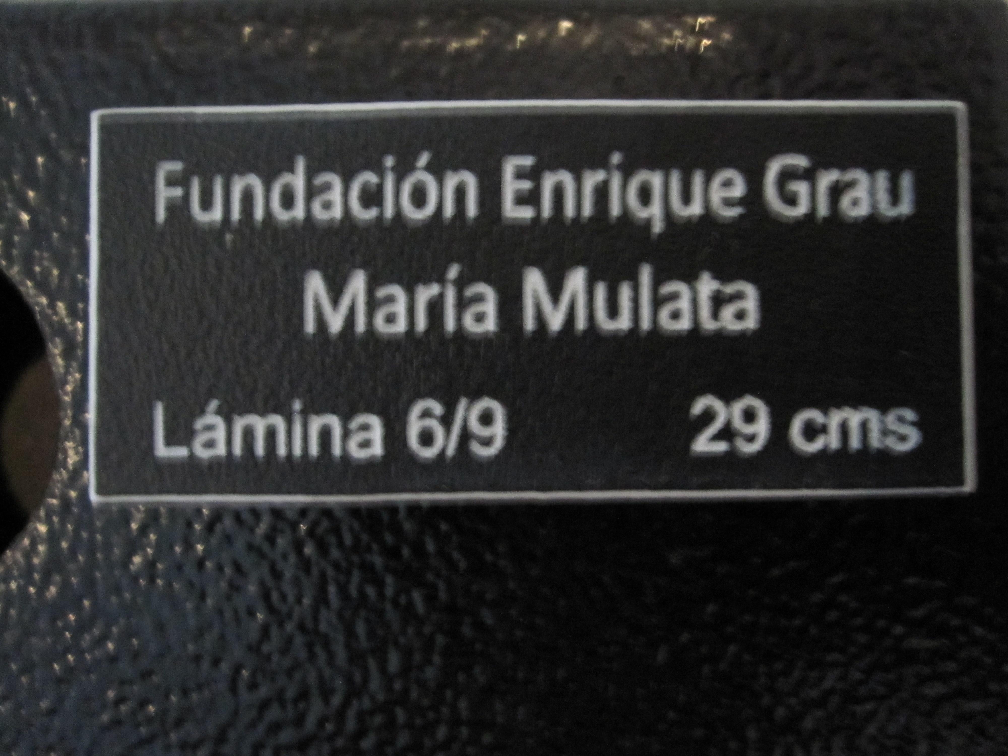 Maria Mulata Metal Sheet black Sculpture 1