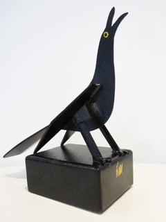 Sculpture noire en tôle Maria Mulata