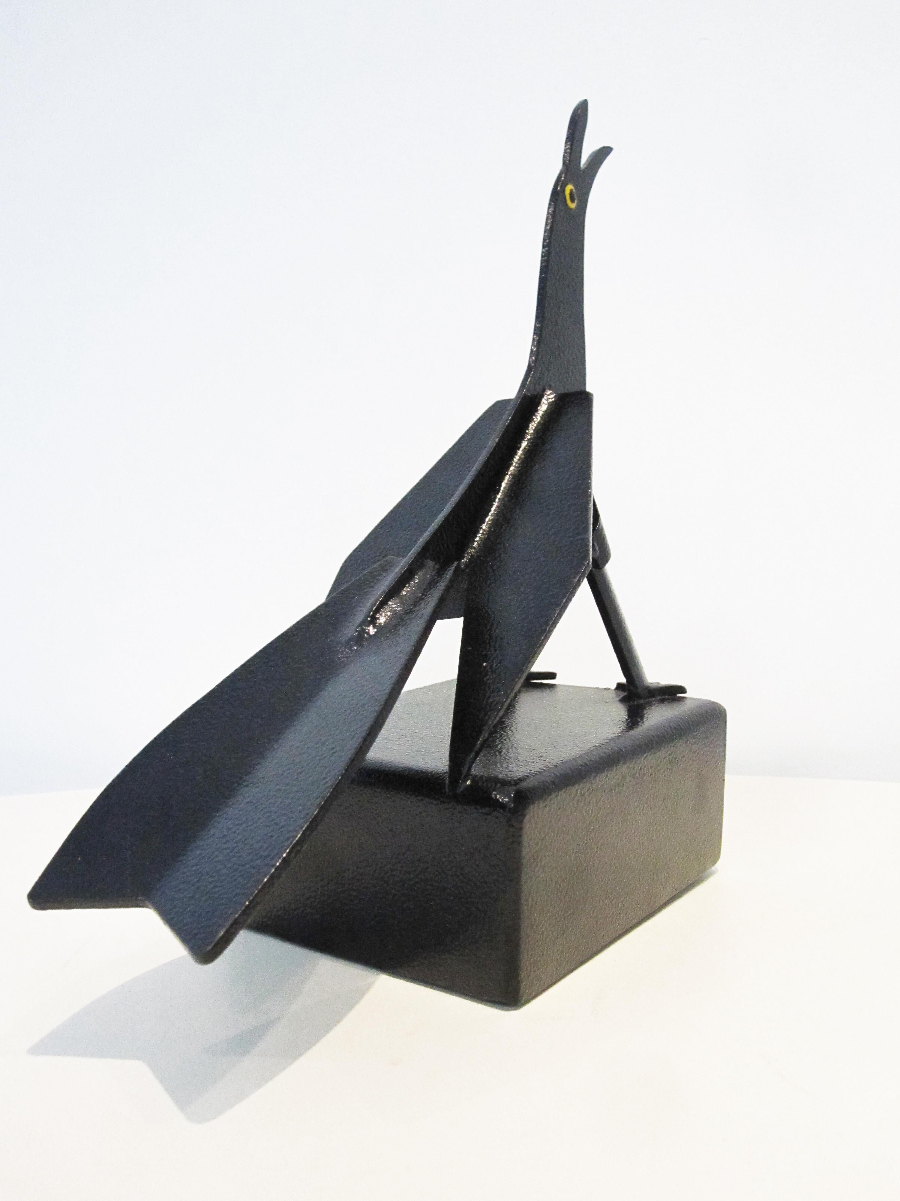 Colombian Maria Mulata Metal Sheet black Sculpture