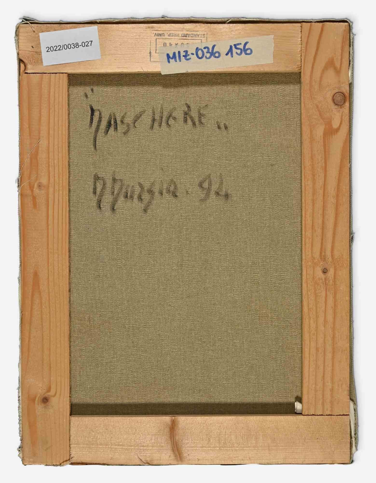 Máscaras - Pintura al óleo de Maria Murgia - 1994 1
