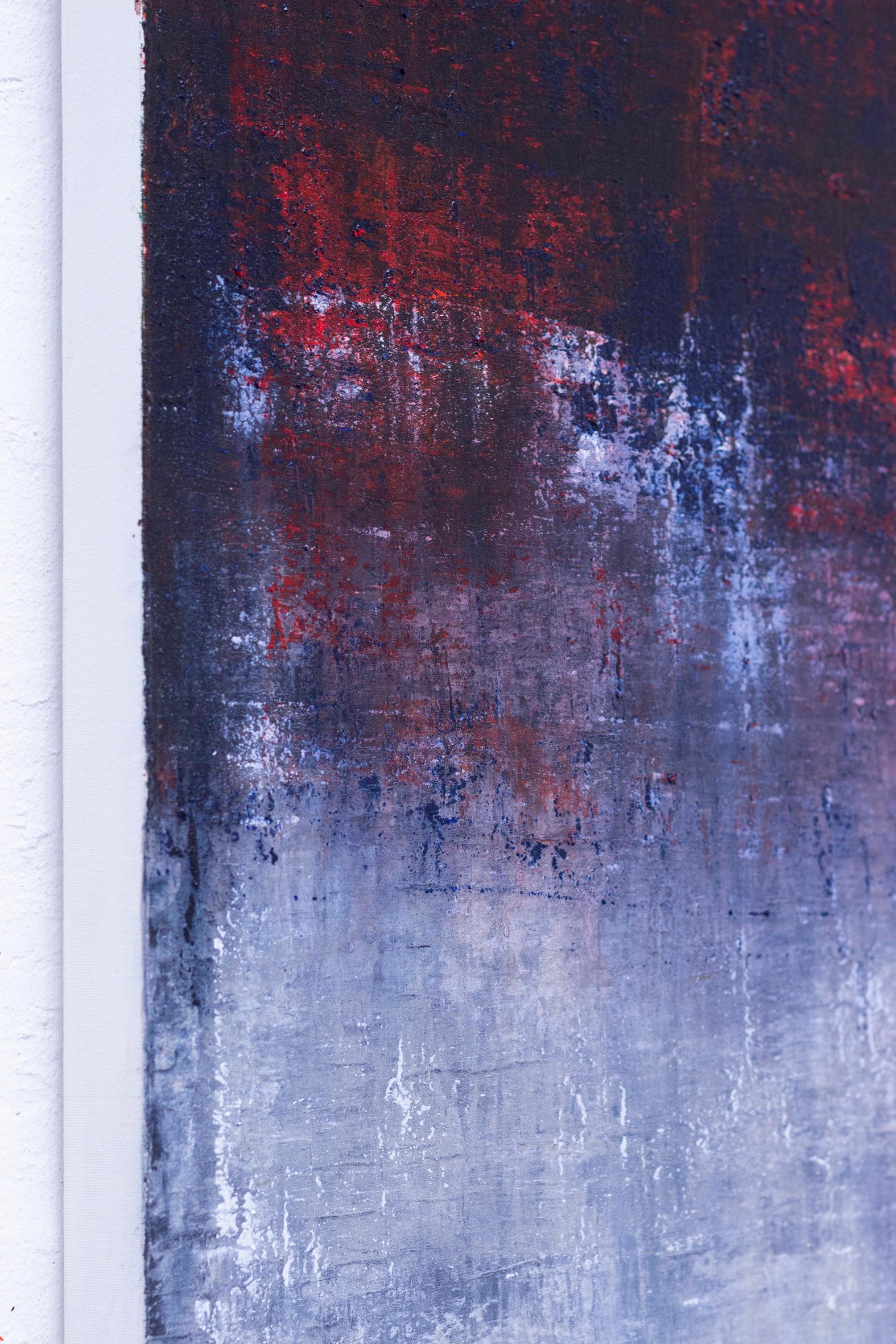 Senza titolo 173 - 21° secolo, Arte contemporanea, Astratto, Pittura acrilica - Abstract Painting Viola di Maria Paola Coda