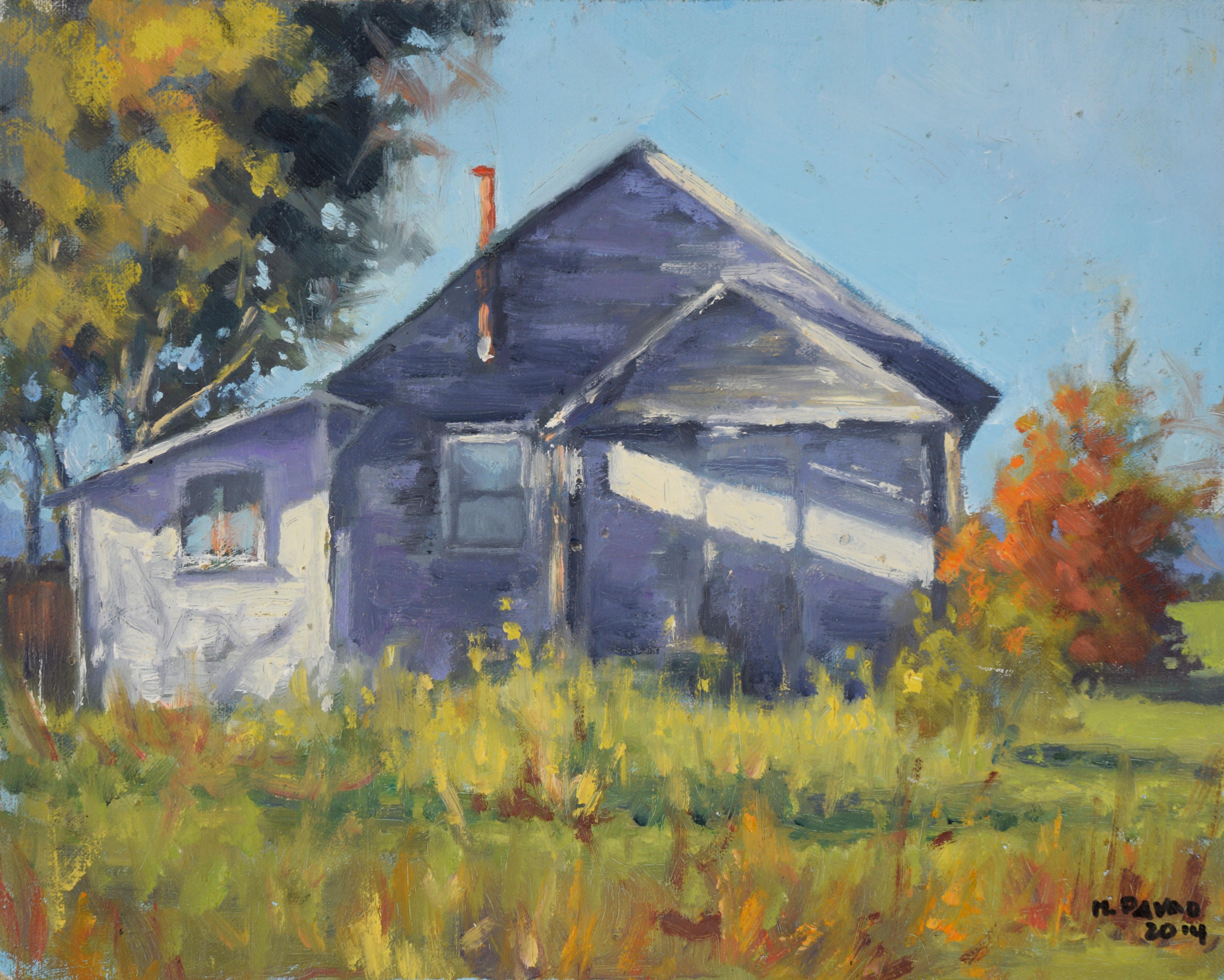 Countryside Cabin - 2014 Original Oil on Board
