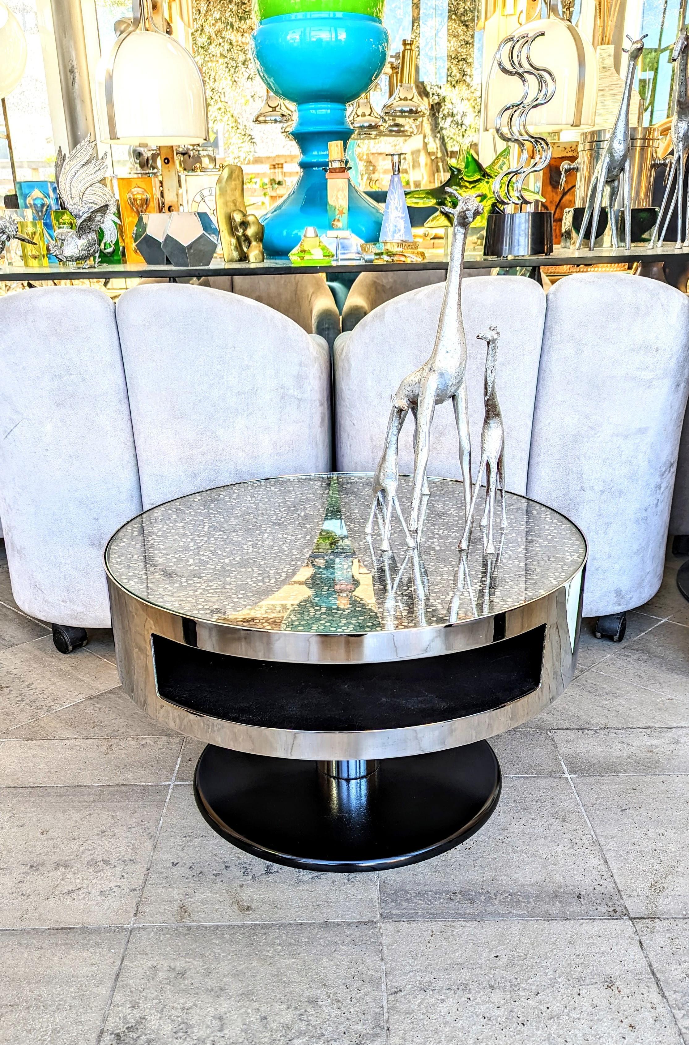 French María Pergay Attributed End Table, France 1970s For Sale