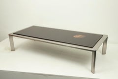 Maria Pergay "Geode" Cocktail Table in Stainless Steel