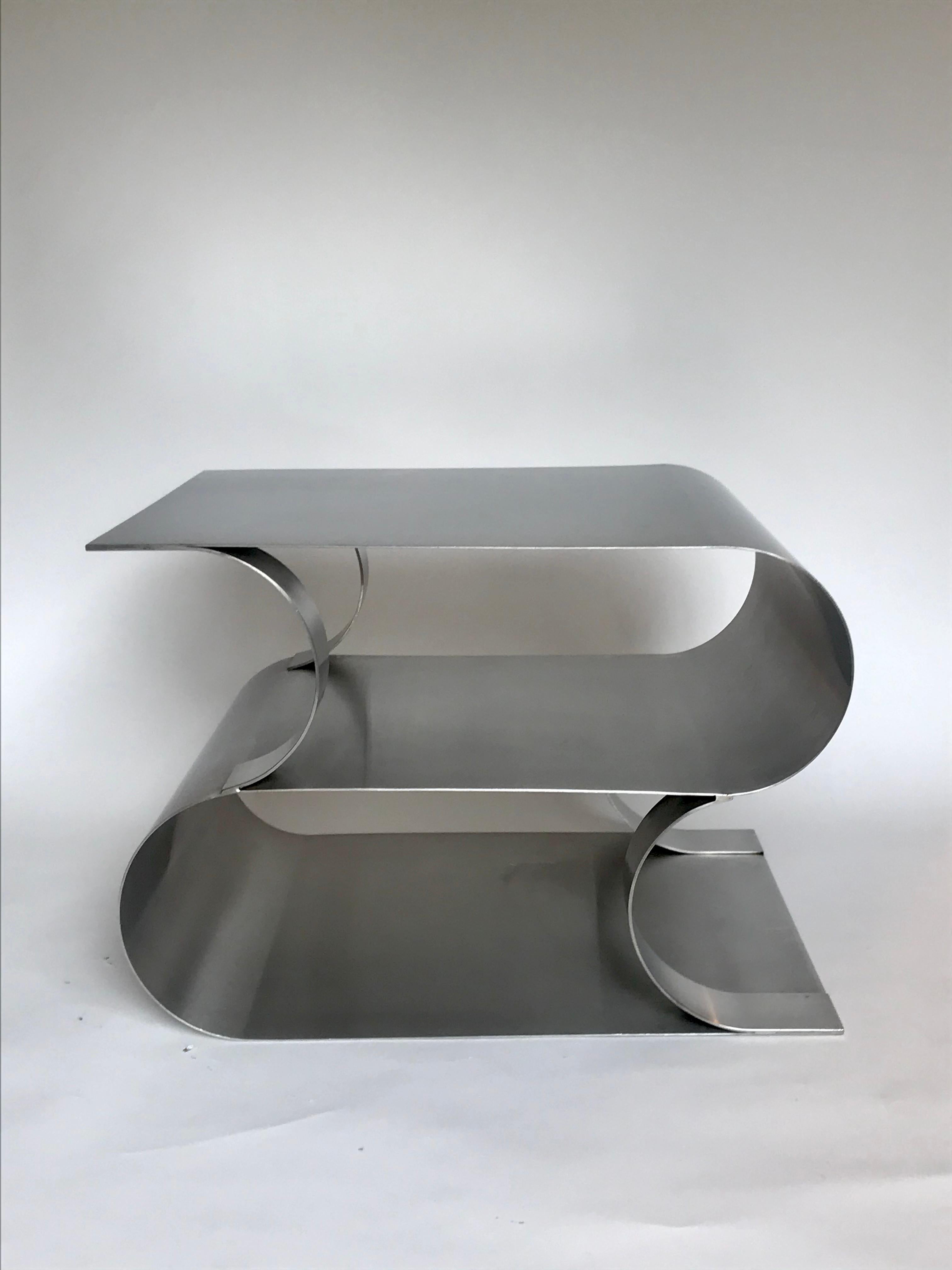 20th Century Maria Pergay Occasional Steel Table, 1970's