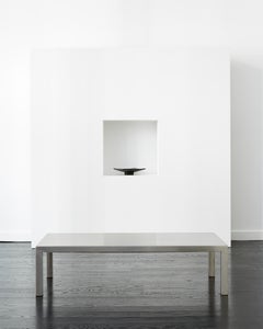 Maria Pergay Rectangular Stainless Steel Coffee Table 1968