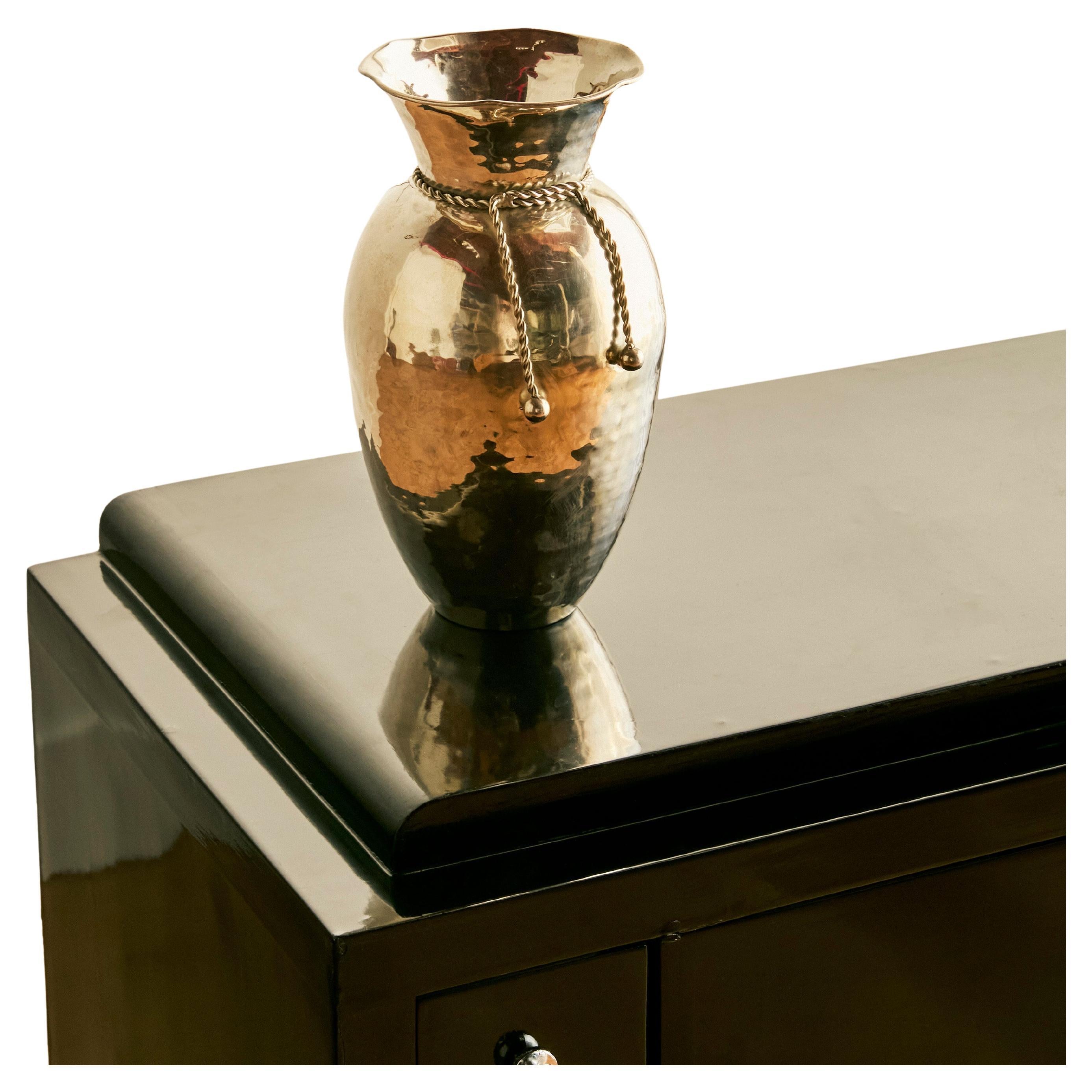 Maria Pergay Vaso placcato in argento in vendita