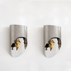 Maria Pergay "Totem" Sconces, France, 1970s