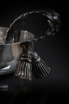 Maria Pergay Vide Poche de metal plateado