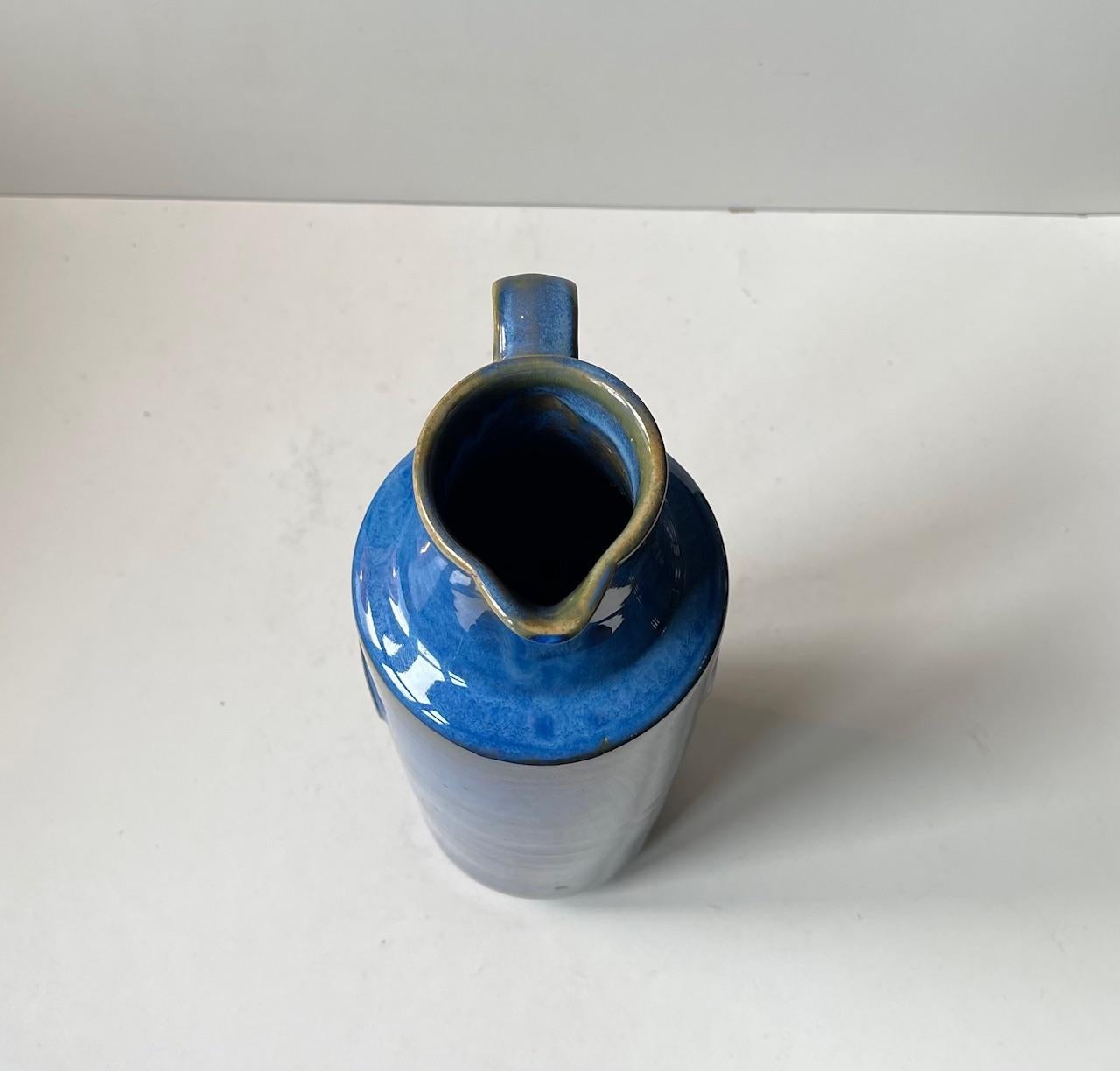 Vaso da terra 'Northern Light' di Maria Philippi in gres blu per Søholm, anni '60 in vendita 1