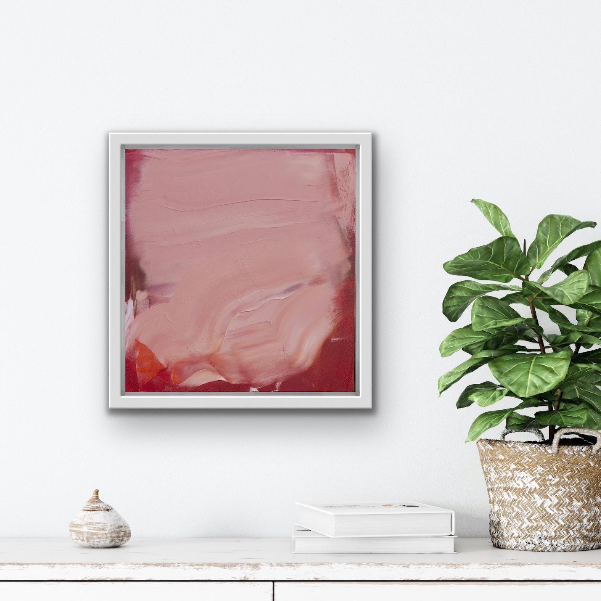 Maria Pierides, Barra de labios desnuda 2, Pintura original abstracta, Arte asequible en venta 3