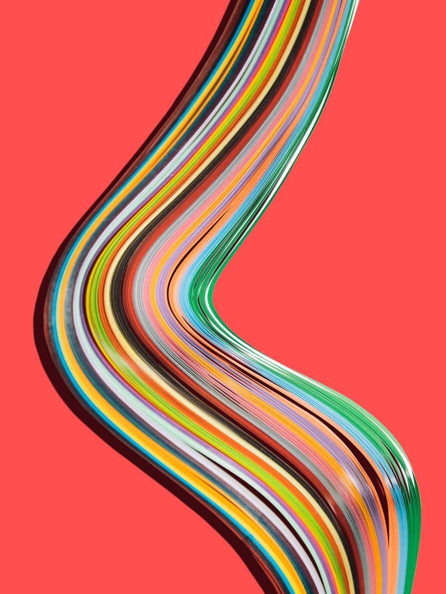 Maria Piessis Abstract Print - Paper Highways Uno